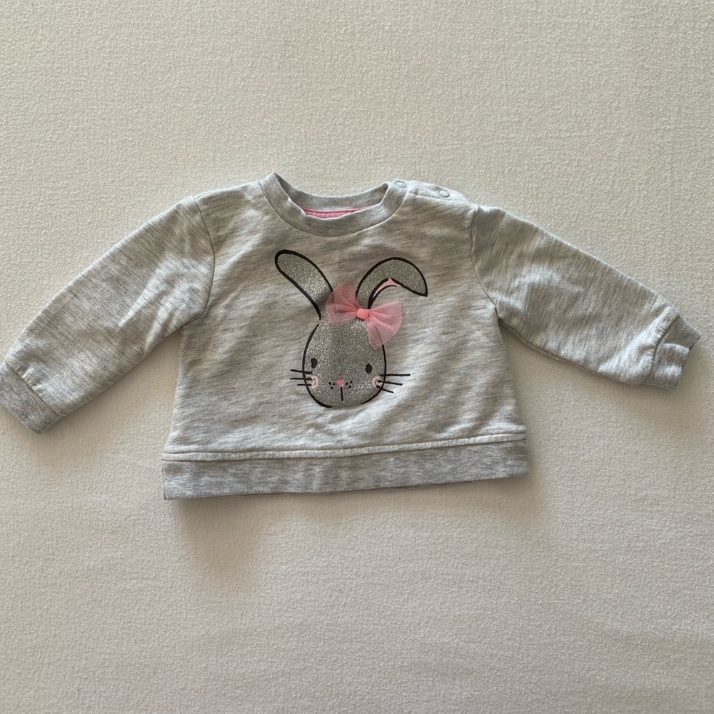 Baby girl bunny sweatshirt - Picture 1 of 5